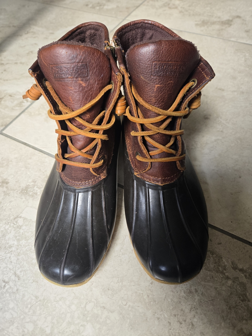 Sperry Top-Sider Saltwater Waterproof Duck Boots Women's 8